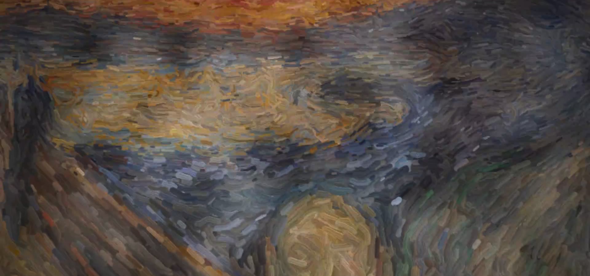 The Scream, repainted in impasto oil strokes